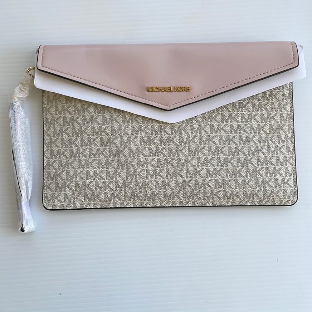 Michael Kors Pink Envelope Wristlet